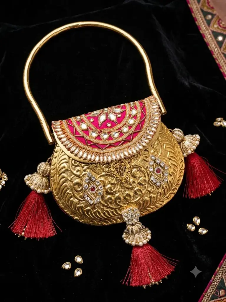 PREMIUM QUALITY BRASS NAZRANA CLUTCH BAG