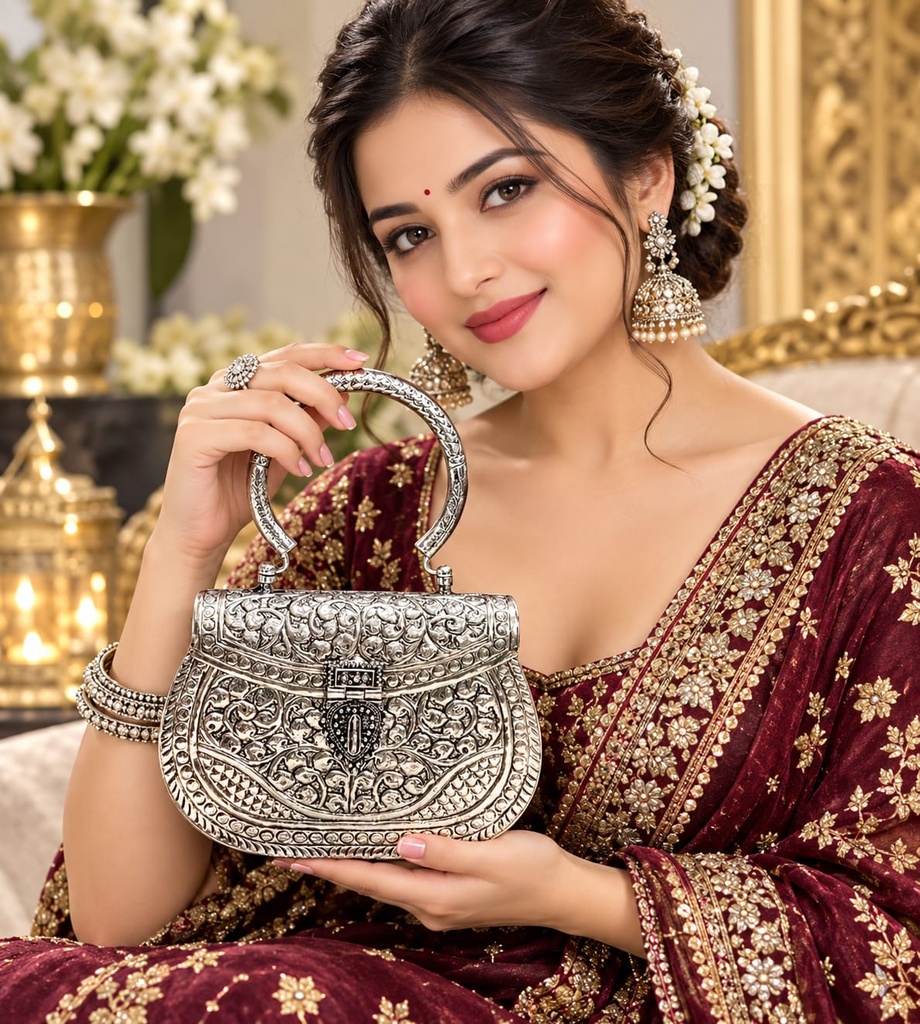 German silver clutch
